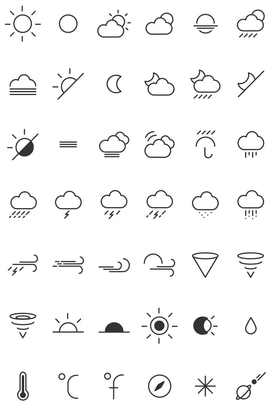 Weather Icons Created for You
